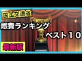 自動車燃費ランキングbest10 普通車・軽　１位は意外なあのクルマ！？