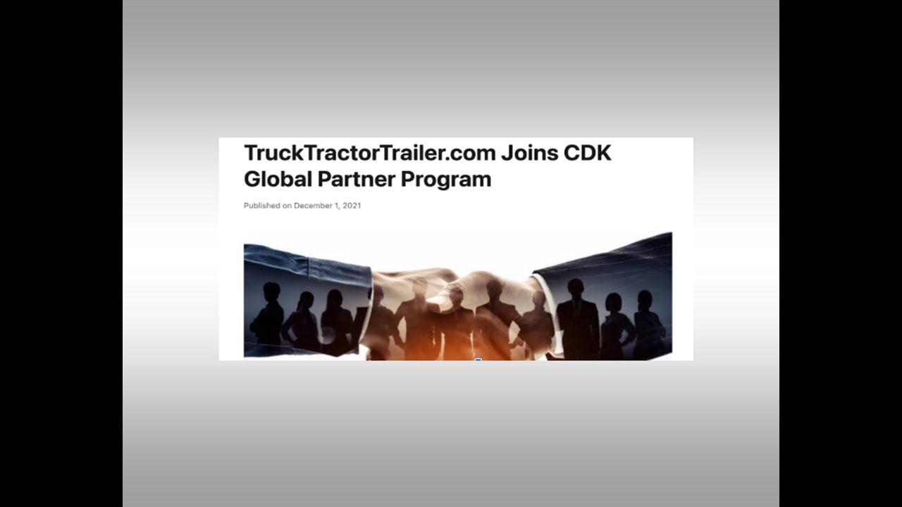 TruckTractorTrailer.com Joins CDK Global Partner Program