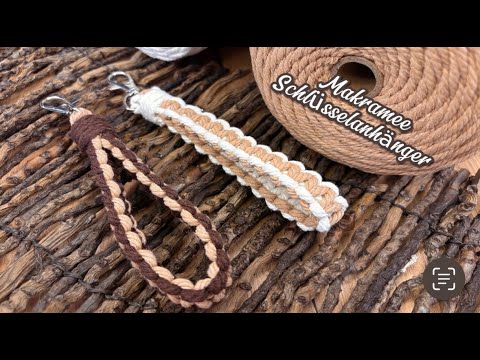 Makramee Schlüsselanhänger selber machen | Einfache Anleitung für Anfänger