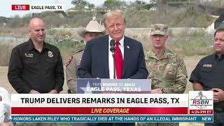 FULL SPEECH: President Donald J. Trump to Visit Eagle Pass, Texas - 2/29/24