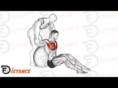 Étirement du grand pectoral avec ballon (Swiss Ball) - Exercice Étirement du grand pectoral avec ballon (Swiss Ball) en vidéo
