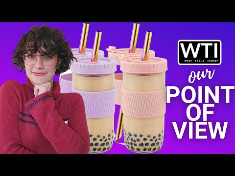 Qinline Reusable Boba Bubble Tea Cups - WTI product video review