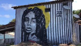 Izolag Graffiti - Beira de rio, frente pro mar.