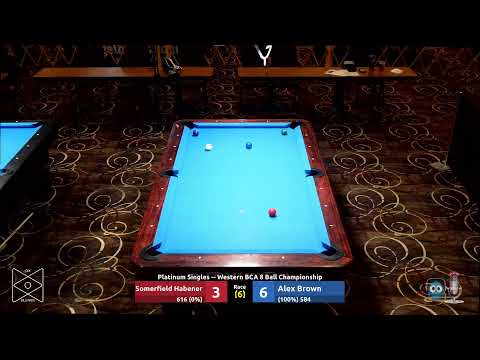 Somerfield Habener vs. Alex Brown  - Platinum Singles - 2023 Western BCA 8 Ball Championship