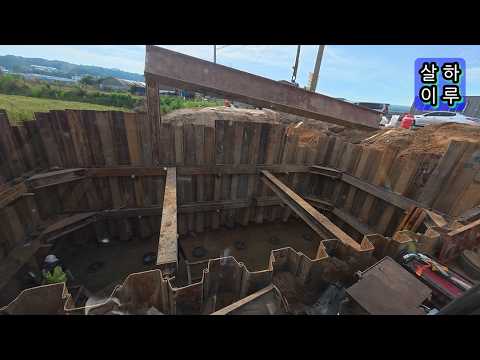 Bridge construction, ground bearing capacity, equipment loading and unloading, rebar work