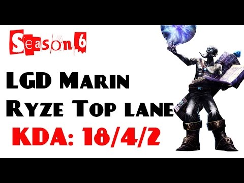 Korea Challenger LOL - LGD Marin - Ryze Top lane (Mar 20, 2016)