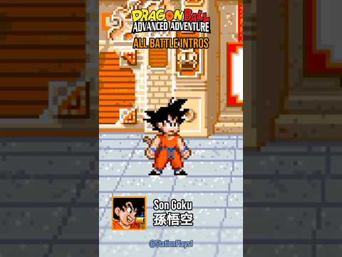 All Battle Intros in Dragon Ball Advanced Adventure (GBA) | #dragonball #gba #shorts