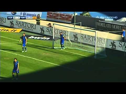 Verona - Torino 1-3 (LE RETI DI BIANCHI, SGRIGNA E EBAGUA) (real audio e commento)