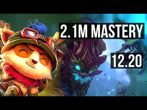 TEEMO vs MAOKAI (TOP) | 2.1M mastery, 1200+ games, 2/0/3 | KR Diamond | 12.20