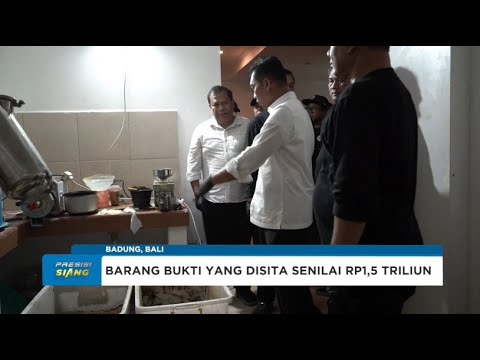 POLRI BONGKAR JARINGAN CLANDESTINE LAB NARKOBA SENILAI RP 1,5T DI BALI
