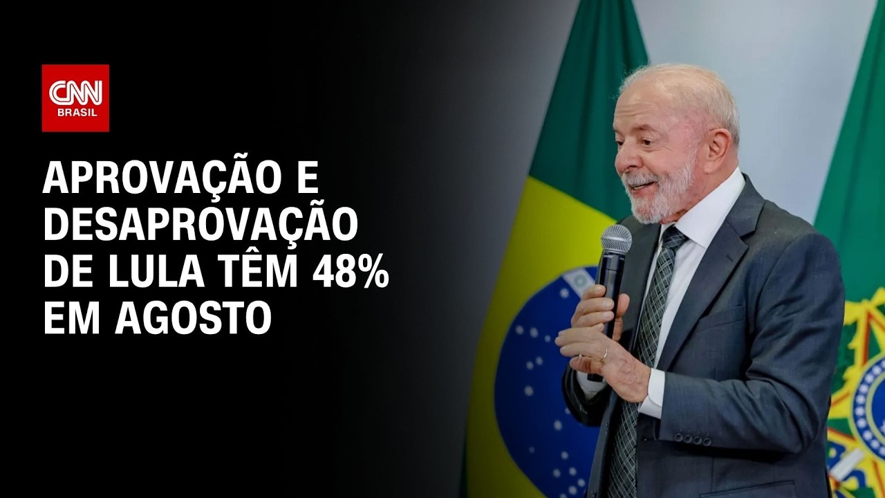 Índice CNN: Desaprovação de Lula se iguala a aprovação, com 48%, em agosto | CNN 360º