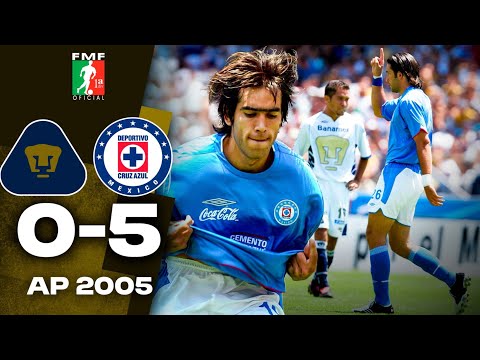 LA LEY DEL EX 🥶 DOBLETE del “KIKÍN” FONSECA 🐾 Pumas 0-5 Cruz Azul 🚂 Apertura 2005