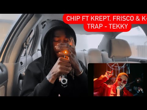 Chip ft Krept, Frisco & K-Trap - Tekky ( American reaction video) 🤯🤯💥🔥