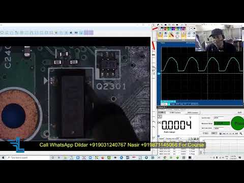 How to Find INPUT and OUTPUT OF RTC CRYSTAL X1 or X2 Short Video ENGLISH Laptop Repairing Course