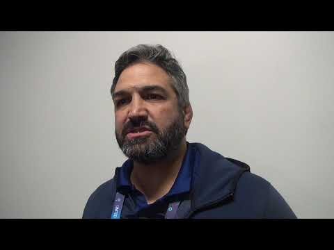 Coach Bill Zadick after day two of men's freestyle at 2021 Worlds in Oslo