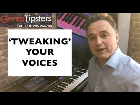 How to 'tweak' sounds on Yamaha Genos