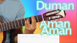 Duman Aman Aman Nasıl Çalınır? Orjinal Akor + Solo Gitar Dersleri // Akustik Cover