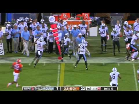 UNC-Clemson Game Highlights