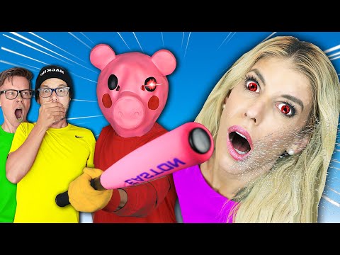 An Evil Piggy Got Rebecca, Roblox Game in Real Life