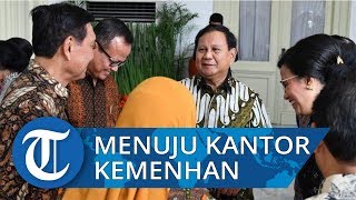 VIDEO: Prabowo Subianto Bergegas Menuju Kantor Kementerian Pertahanan seusai Dilantik Jokowi
