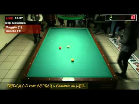 QUARTA vs MAGGIO - SEMIFINALE PRO  BILIARDO 4^PROVA BTP 2016 COSENZA
