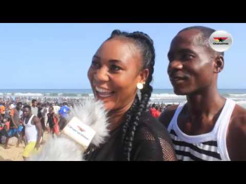 Ghanaians celebrate Easter holiday at ‘Borla’ beach