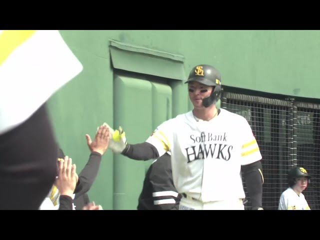 【春季教育リーグ】完璧に捉えた!! ホークス・重松凱人 レフトへのホームランで点差を広げる!! 2025年3月11日 福岡ソフトバンクホークス 対 くふうハヤテベンチャーズ静岡