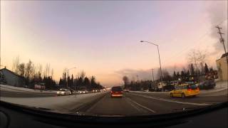 Sunset Drive Minnesota Road Anchorage Alaska Gopro Camera