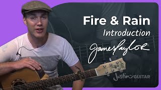 How to play Fire And Rain by James Taylor | Guitar Lesson #1of2