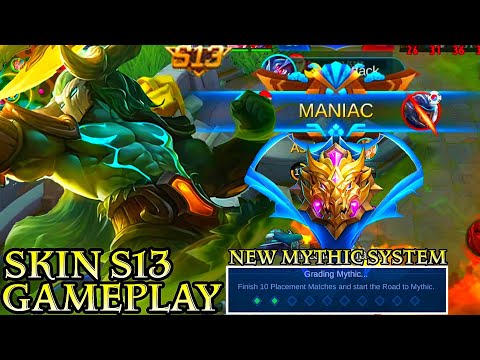Hylos Skin S13 and NEW MYTHIC SYSTEM Gameplay - Mobile Legends Bang Bang