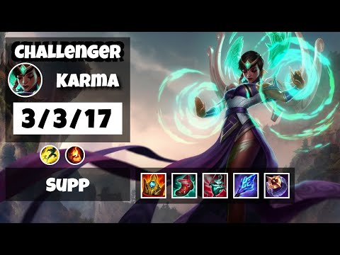 Karma Support 11.10 Challenger Gameplay Replay - S11 (3/3/17) - EU