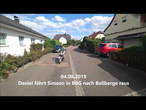 Simson S51 Comfort Fahrt von Bernburg nach Baalberge