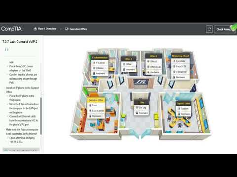 Network 7.3.7 Lab Connect VoIP 2 Testout