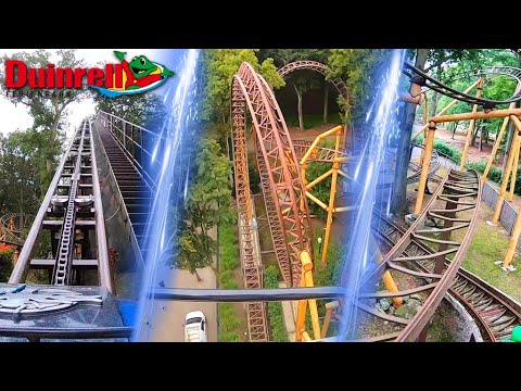 Alle Roller Coasters at Duinrell 2021 | Onride POV