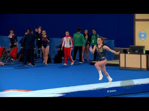 KRASNOKUTCKAIA Elena (RUS) W - 2019 Trampoline Worlds, Tokyo (JPN) - Qualification Tumbling R2