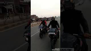 preview picture of video 'Lakhaniya dari ki 4 lane highway par masti karte hue varanasi biker's'