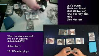 Final Fantasy TCG Gameplay: Mono Lightning vs Mono Ice | FFTCG | Danicha