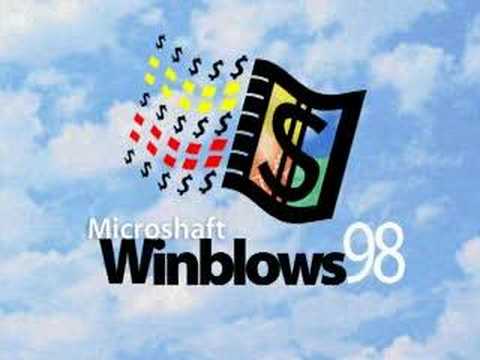 Microshaft Winblows 98 startup logo
