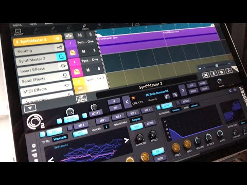 SynthMaster One & Two - Compose Only Using Arpeggios & Sequencers in Cubasis 3 - iOS Demo