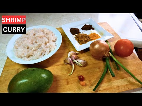 SHRIMP CURRY WITH MANGO AND SIJAN ( HAPPY INDEPENDENCE DAY ) #guyanesefood