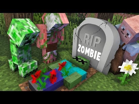 Monster School : RIP Zombie Challenge - Minecraft Animation