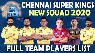 IPL 2020 | Chennai Super Kings New Squad | CSK Full Players List | CSK Team | IPL Auction
