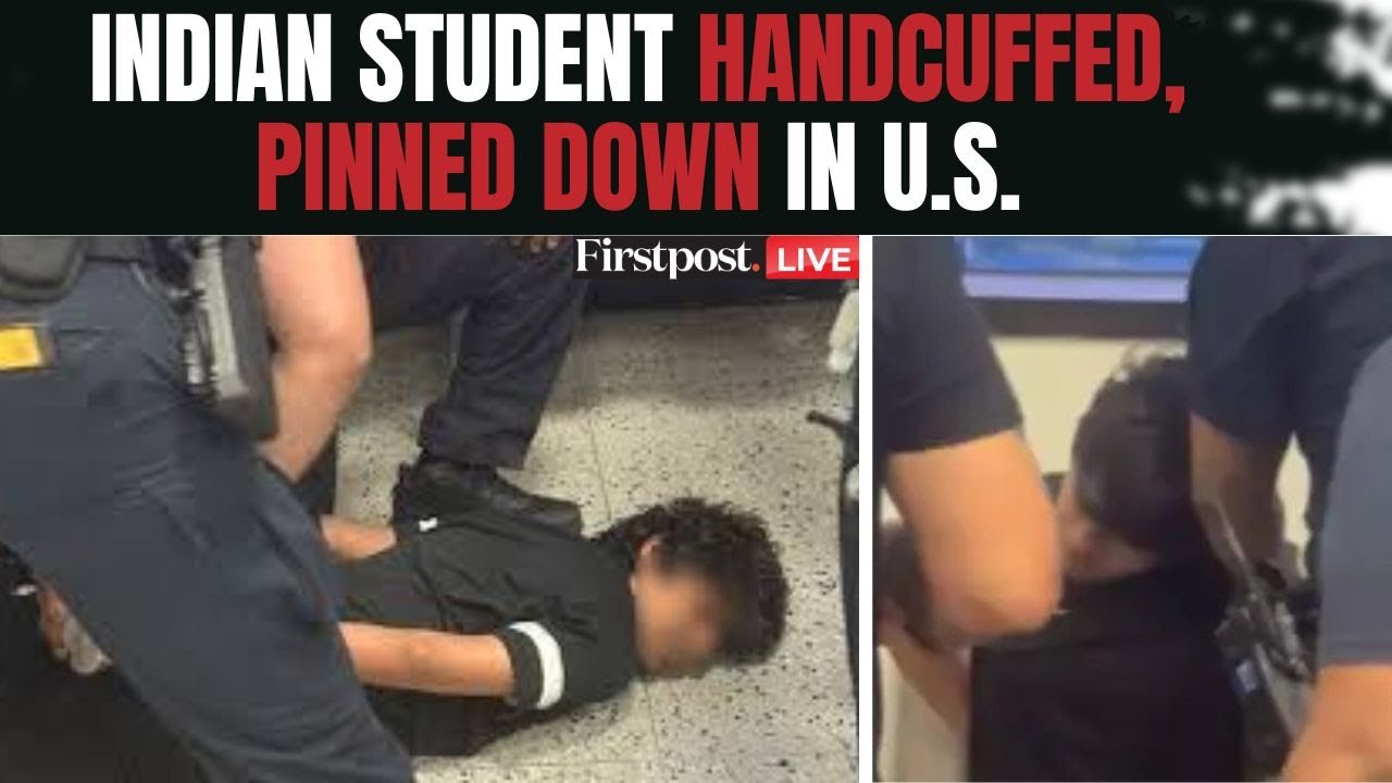 LIVE: Indian Student Pinned Down, Handcuffed at Newark Airport Before US Deportation | N18G