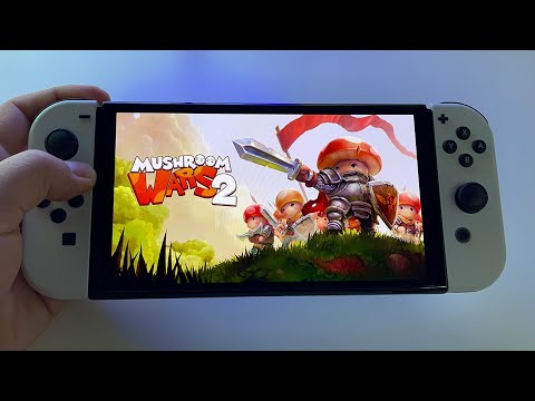 Mushroom Wars 2 - Review | Switch OLED handheld gameplay