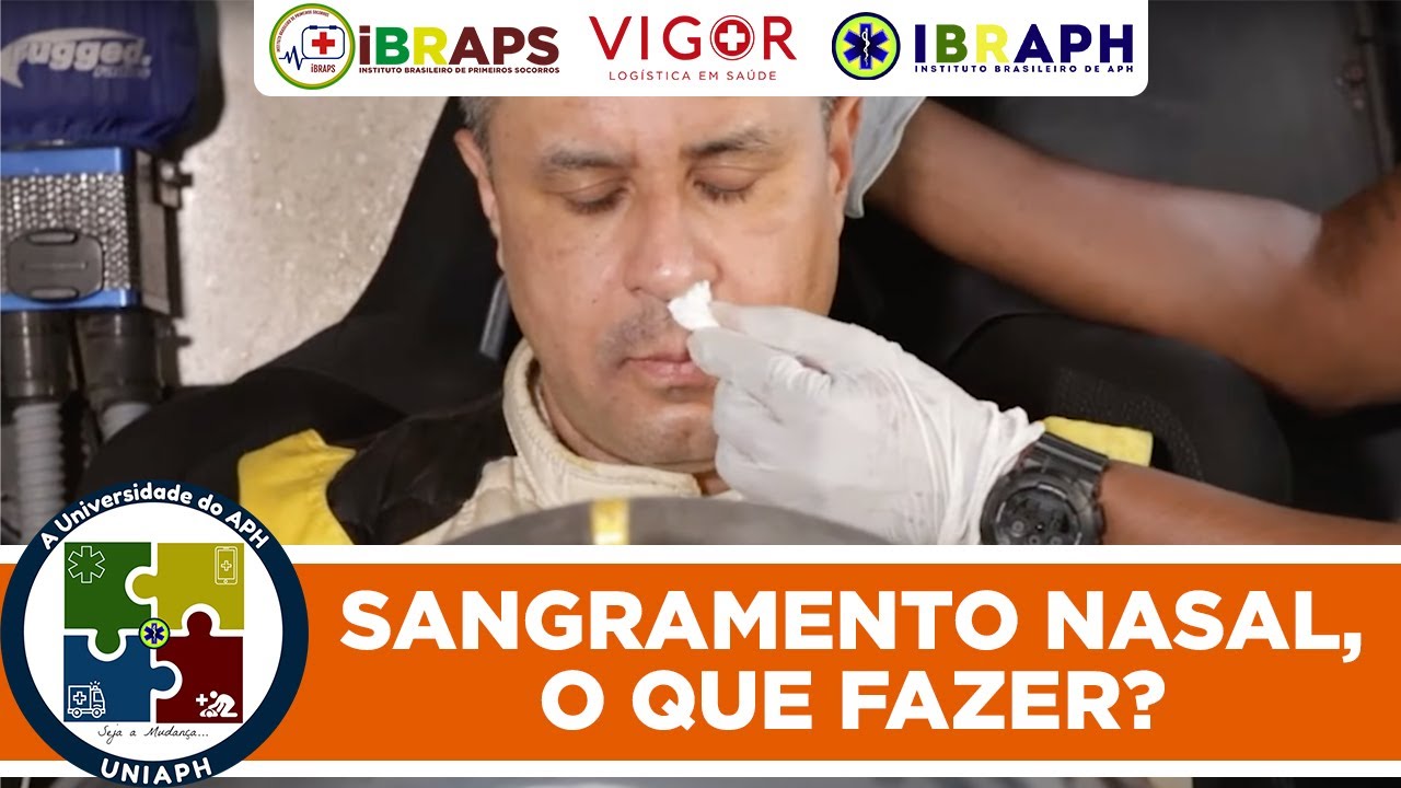 SANGRAMENTO NASAL, O QUE FAZER? | PRIMEIROS SOCORROS