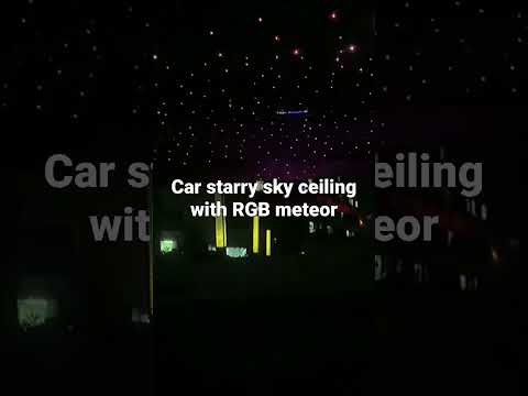 Thumbnail for #Twinkle car roof star ceiling with RGB meteor by Meteor (car)