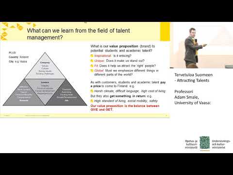 Tervetuloa Suomeen – Attracting Talents, Professori Adam Smale, University of Vaasa:
