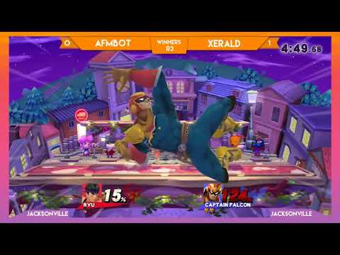 Jax Smash Weekly 5/3 - Xerald(C. Falcon) vs. Afmbot(Donkey Kong, Ryu) Winners R3
