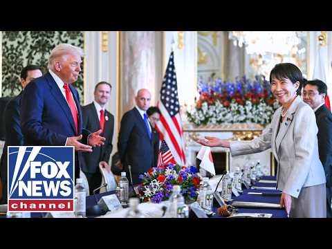 WATCH: Trump's first meeting with new Japanese prime minister