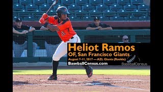 Heliot Ramos, OF, San Francisco Giants — August 7-11, 2017